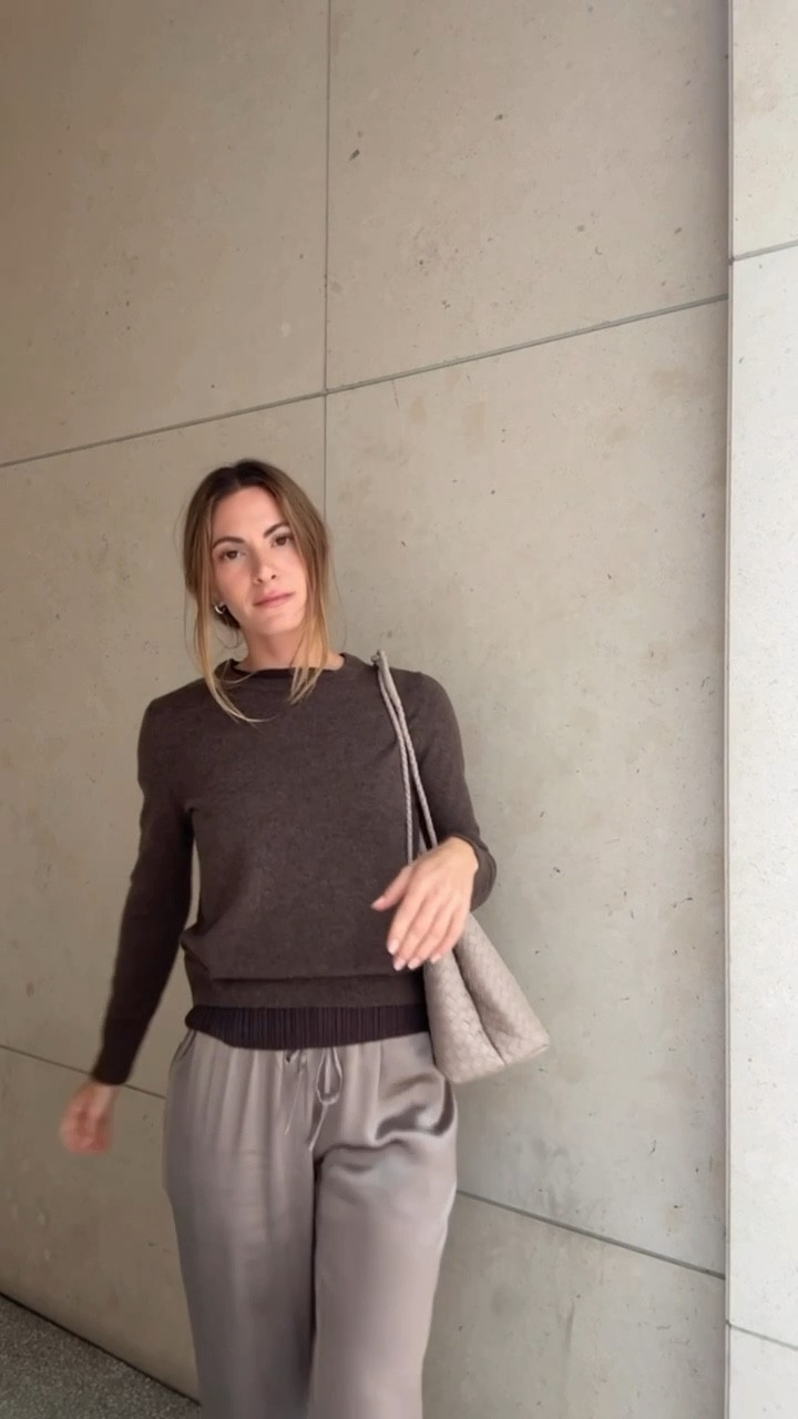 Monochrome dressing for fall 🤎@onequince #quincepartner  