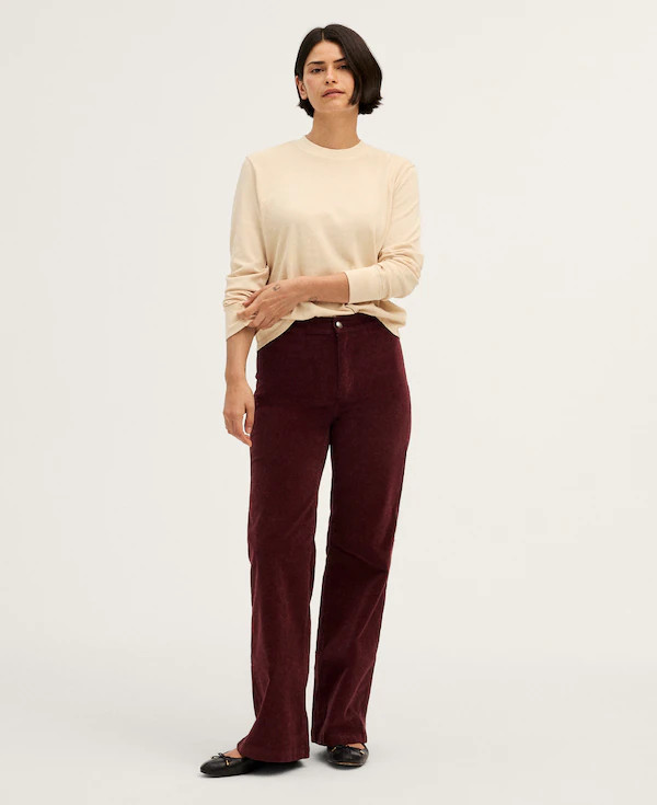 The Curvy Wide-Leg Pant in Corduroy | Madewell