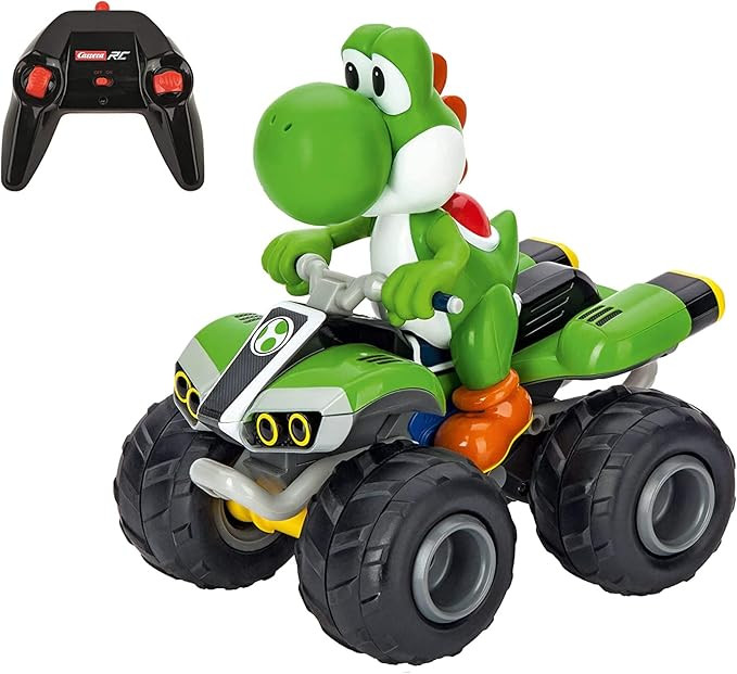 Carrera RC Nintendo Mario Kart 2.4 GHz Radio Remote Control Toy Car Vehicle - Yoshi Quad | Amazon (US)