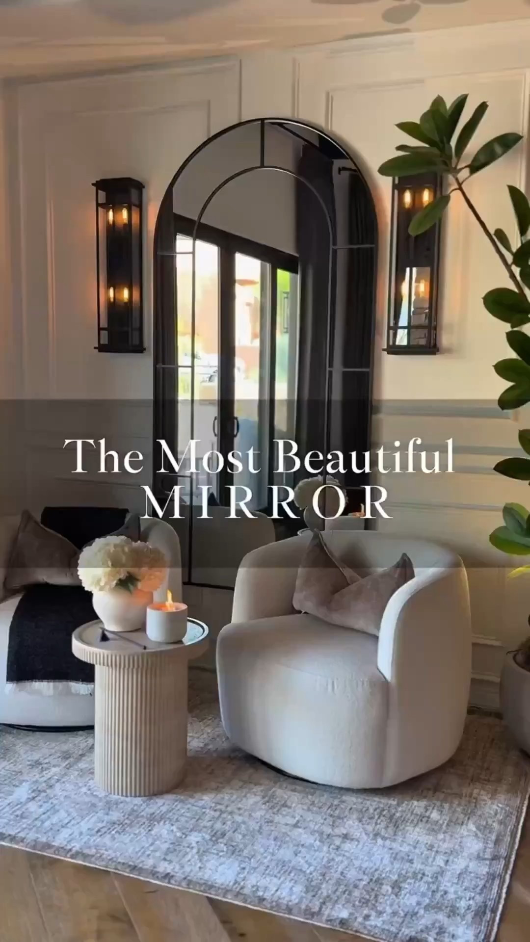 Still can’t get over this full-length arched mirror! It pairs beautifully with my modern swivel chairs and ceramic planter, creating a warm, elegant, and inviting living room setup. The curved mirror adds depth and dimension, while the neutral tones and layered textures bring a cozy, designer-inspired feel to the space. 🥰


#archedmirror #livingroominspo #livingroomdecor #homedecor #aestheticfinds #elegantfinds #amazonfinds #interiordesign


#LTKGiftGuide #LTKHome #LTKFindsUnder100