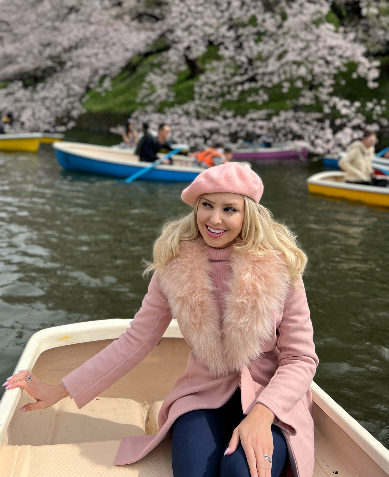 I call this fit: “Japanese Cherryblossom”
Japan spring outfit, Japan Travel, Japan travel outfit, Sakura Spring outfit, Spring Outfit, Pink Spring Outfit, pink coat, pink spring outfit, boat outfit, cherryblossom, 

#LTKSeasonal #LTKtravel #LTKGiftGuide