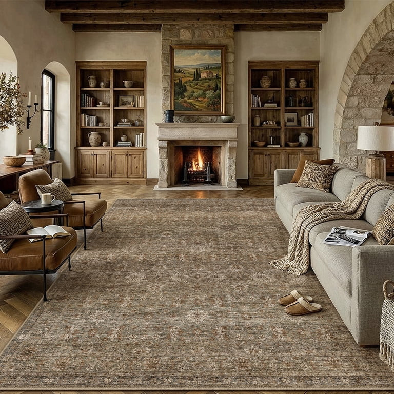 BERTHMEER 9'x12' Area Rugs for Living Room Bedroom Office Dining Room Farmhouse Vintage Non Slip ... | Walmart (US)