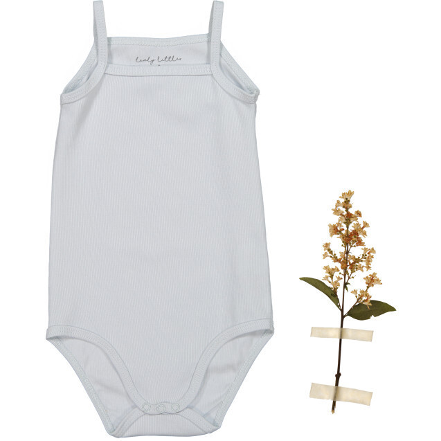 Lovely Littles | The Cotton Tank Top Onesie, Sky (Blue, Size 18M) | Maisonette | Maisonette