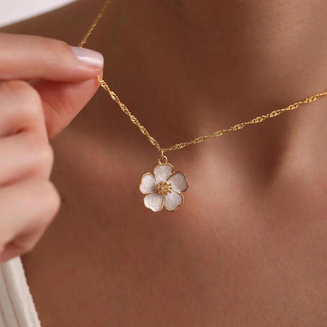 Bring a touch of delicate charm to your jewelry collection with this beautifully crafted Enamel Sakura Flower Necklace from PKJewelryNecklace. With its minimalist brass design, vibrant enamel detailing, and high-quality thick gold plating, this piece offers a meaningful blend of elegance and durability. Perfect for birthdays, anniversaries, Valentine’s Day, Mother’s Day, or holiday gifting, it’s a timeless accessory that won’t tarnish and is gentle on sensitive skin. Each necklace arrives made to order with a 16-inch chain plus a 2-inch extender, giving you the perfect adjustable fit. #SakuraNecklace #FloralJewelry #GiftForHer #EtsyFinds #MinimalistStyle #DaintyNecklaces

#LTKootd #LTKHoliday #LTKGiftGuide