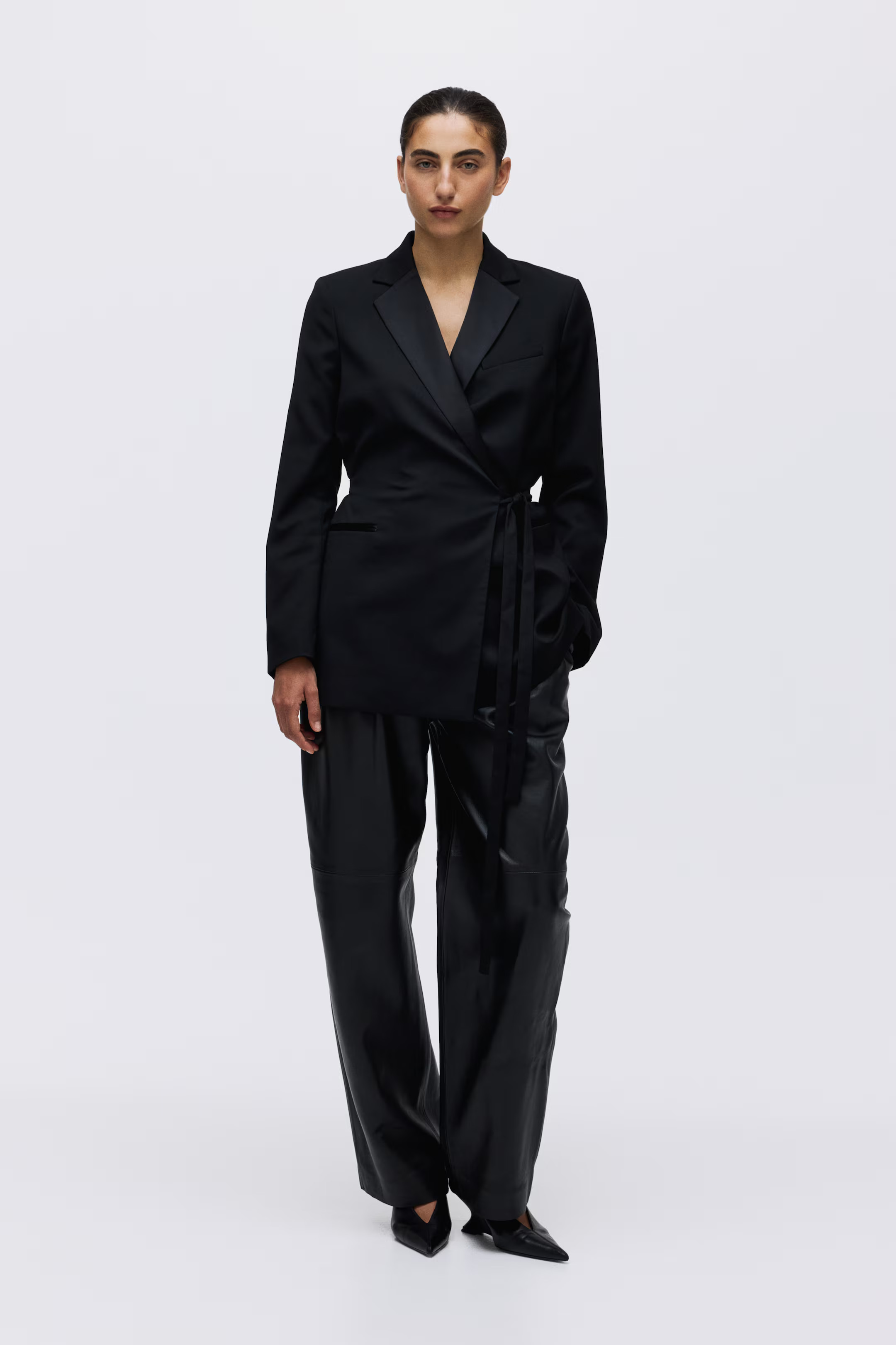 Blazer incrociato con laccetto da annodare | H&M (FR, IT, ES, PT, BE)