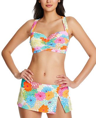 Bleu by Rod Beattie Fresh Picks Shirred Bandeau Bra Bikini Top, Hipster Bikini Bottoms & Hipster ... | Macys (US)