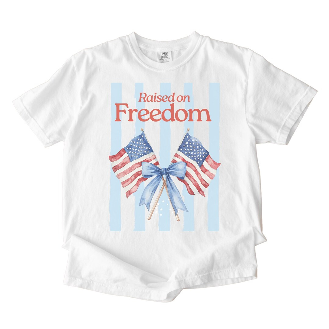 Comfort Colors Freedom T-shirt, Patriotic 4th of July USA Tshirt, American Flag Independence Day ... | Etsy (US)