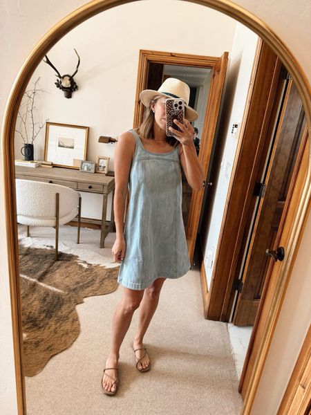 Madewell denim mini dress for summer, wearing a size 2

#LTKStyleTip