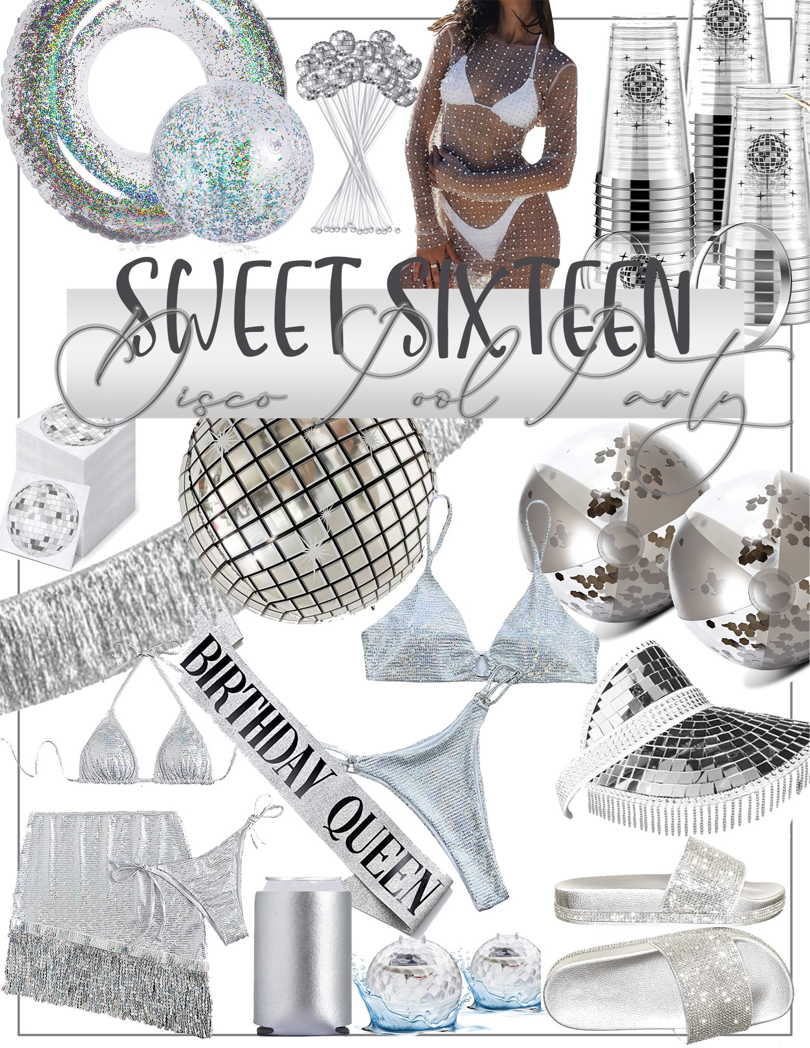 Sweet Sixteen Disco Pool Party Ideas 

#LTKfamily #LTKkids #LTKswim