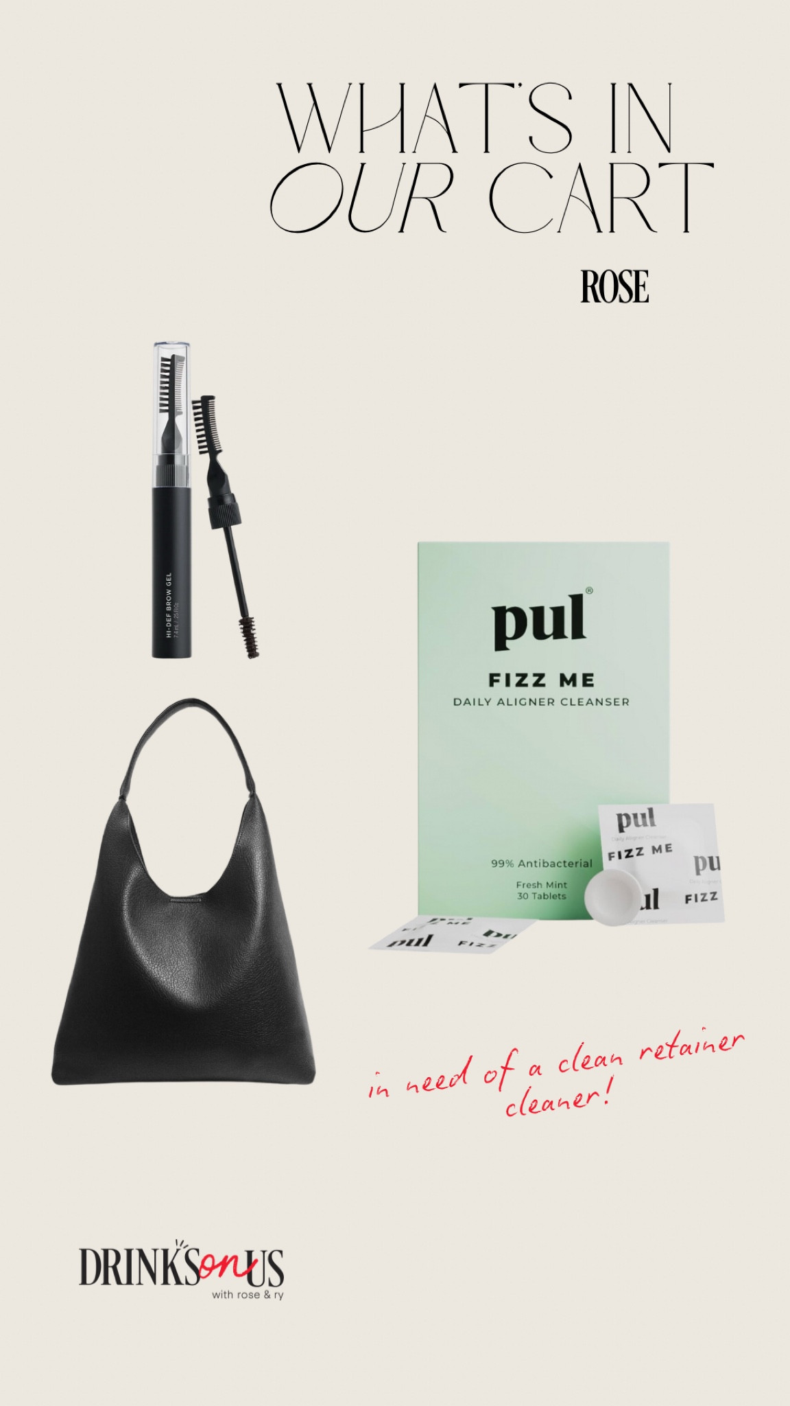 Products mentioned in S02: Episode 11 of Drinks On Us, “Whats In Your Cart?” segment!! 

#LTKItBag #LTKFindsUnder50 #LTKBeauty