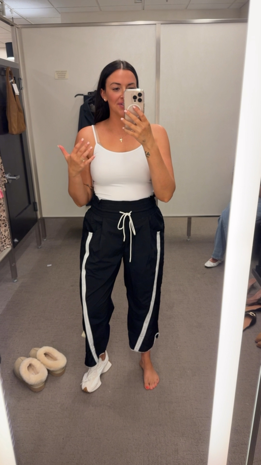 Free People track pants! I ended up loving these. They are cute and different 

#LTKWorkwear #LTKActive #LTKSaleAlert