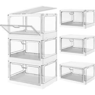 3 Pack Clear Storage Bins with Lids | The Home Depot