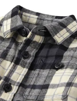 Baby And Toddler Boys Plaid Flannel Button Up Shirt - black | The Children's Place
