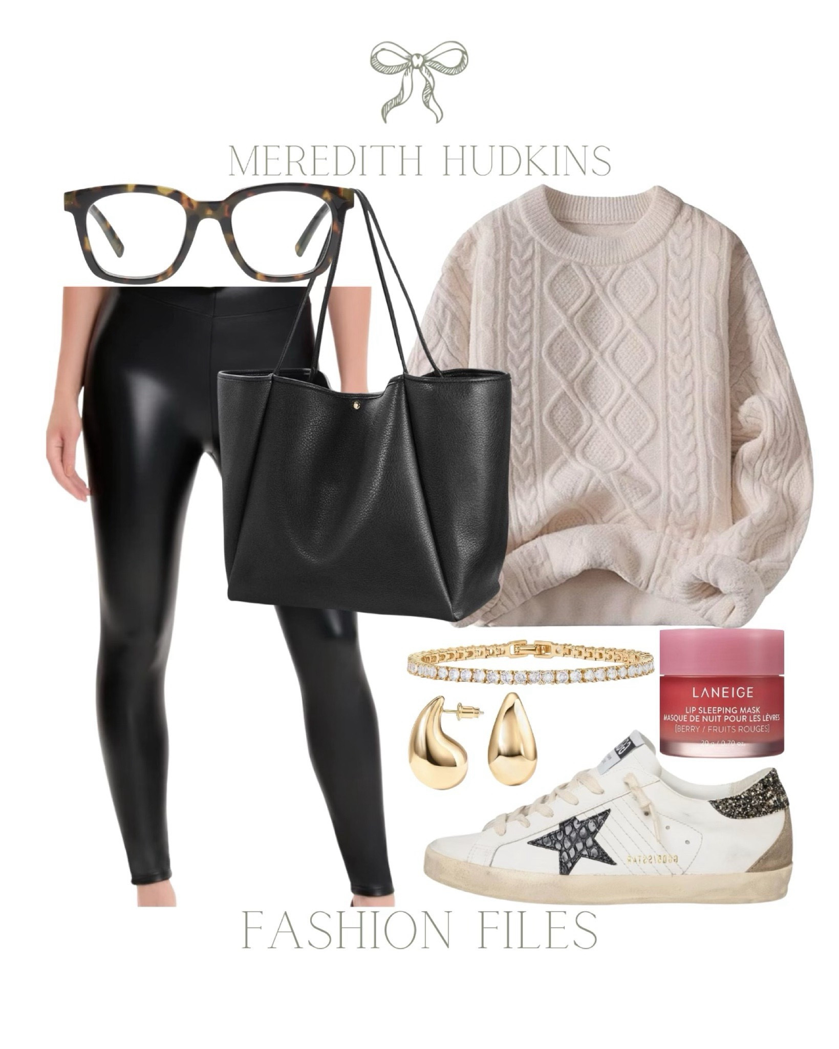 women's fashion, amazon fashion, meredith hudkins, fall style, winter style, ootd, classic, chic, preppy, affordable, holiday party, work wear, trending, cable knit, sweater, leggings, golden goose, sneakers, makeup, skincare, accessories, jewelry 

#LTKStyleTip #LTKFindsUnder50 #LTKSaleAlert