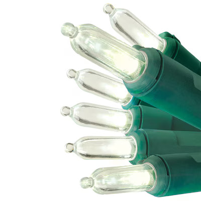 GE 100-Count 24.7-ft StayBright Warm White LED String Christmas Lights | Lowe's