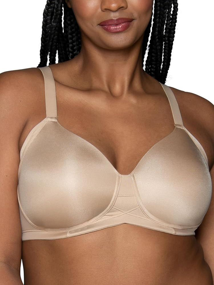 Vanity Fair Women's Full Figure Wireless Bra, Extended Side & Back Smoothing, Lightly Lined Cups ... | Amazon (US)