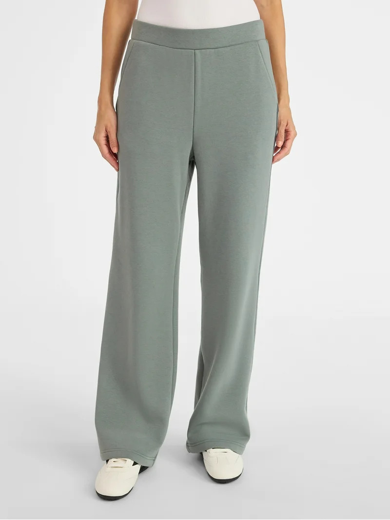 Avia Women's and Women's Plus Fleece Sweatpants with Satin Trim, Sizes XS-4X | Walmart (US)