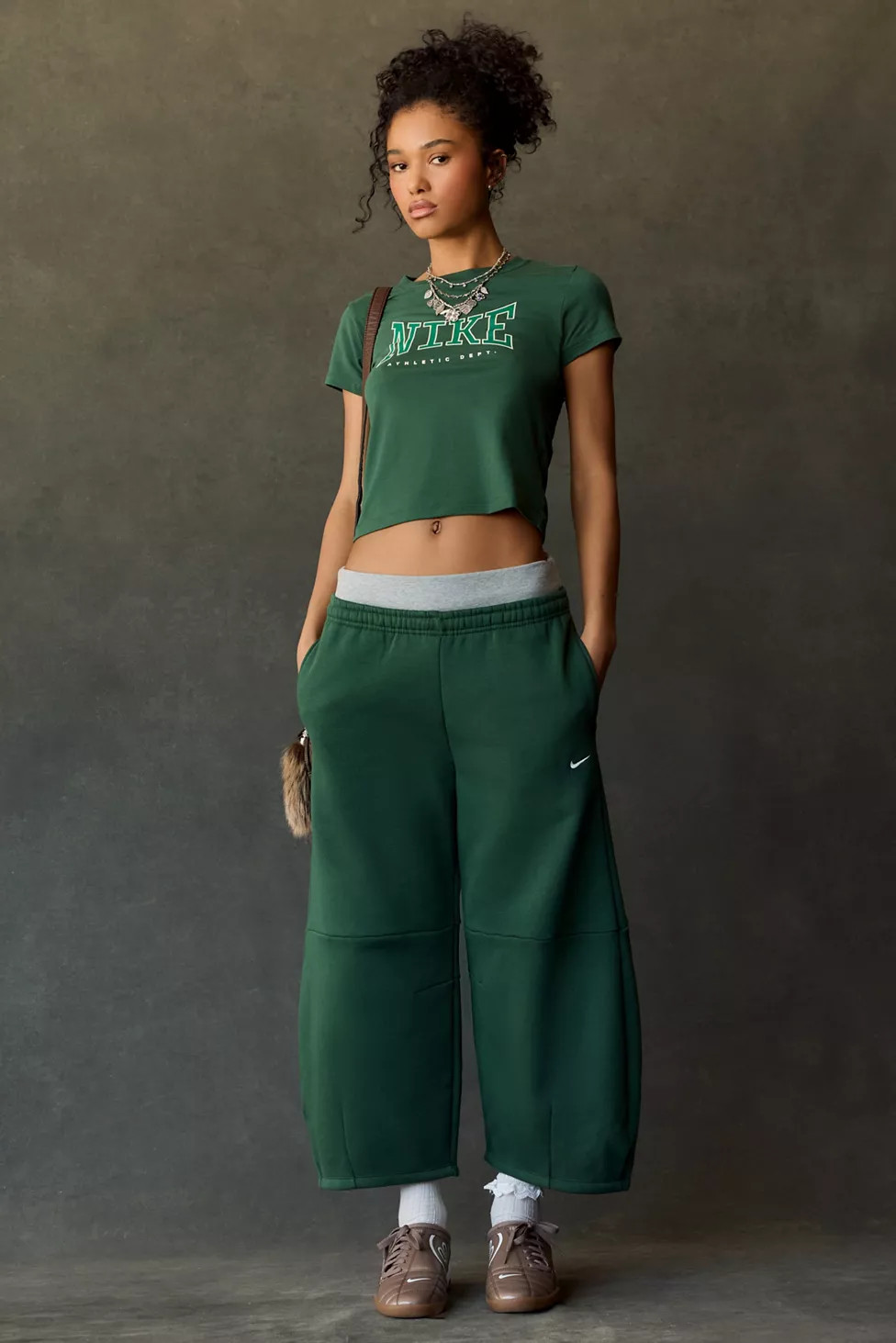 Nike Sportswear Phoenix Fleece Loose Cropped Barrel Pant | Urban Outfitters (US and RoW)