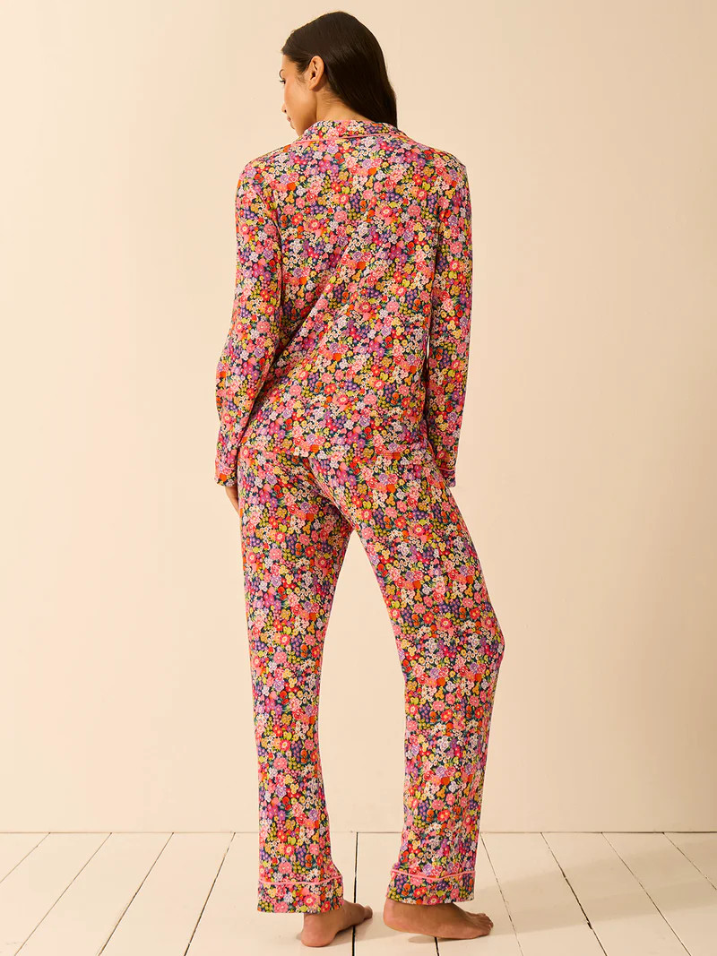 Long Pajama Set - Botanical Bloom | Sustainable TENCEL™ | Stripe and Stare