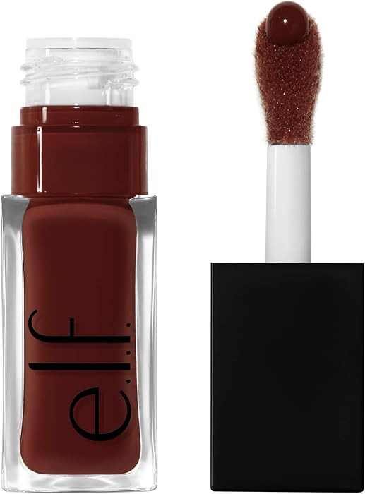 e.l.f. Glow Reviver Lip Oil, Tinted, Hydrating & Non-Sticky, Hot as Fudge | Amazon (US)