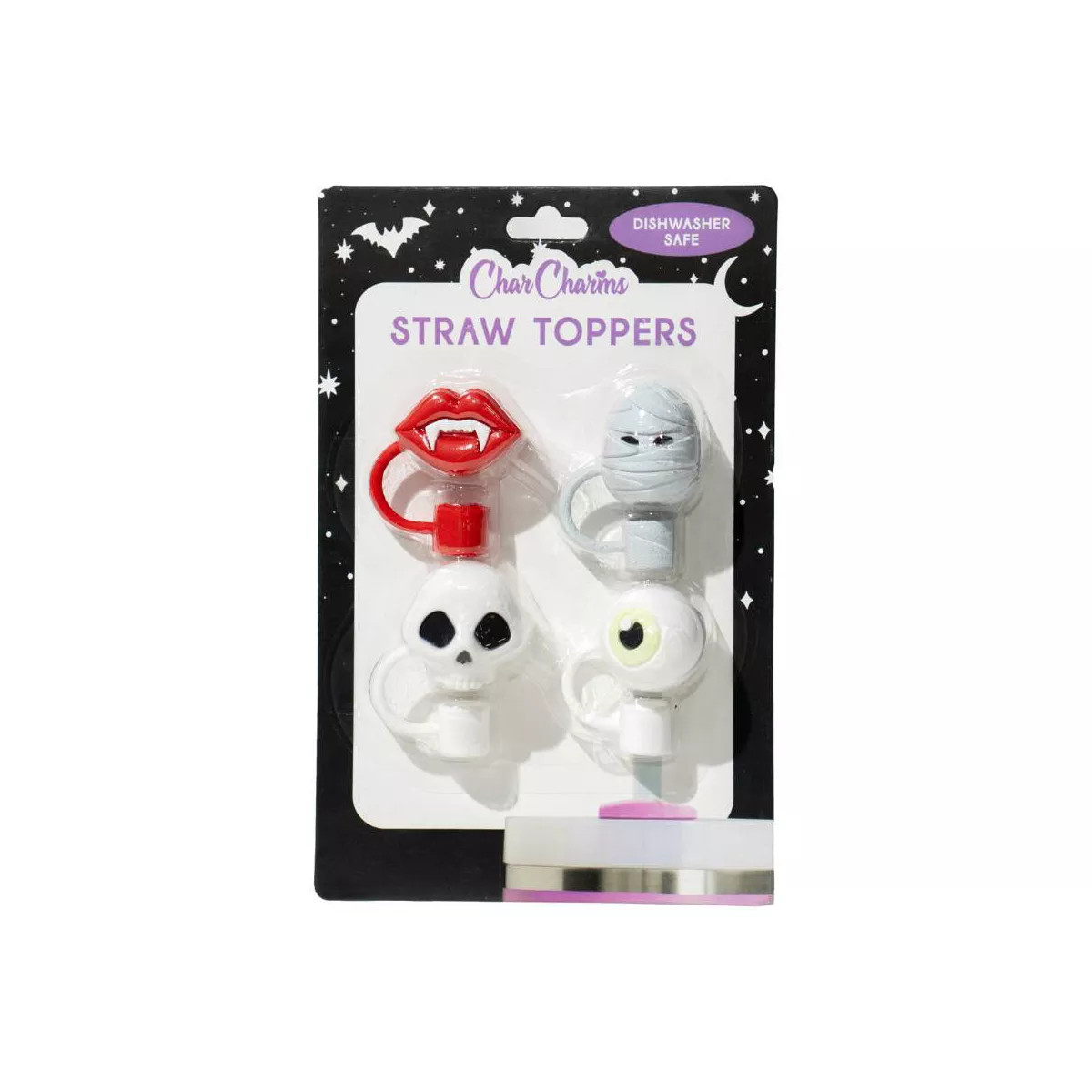 CharCharms 4pk Straw Toppers | Target