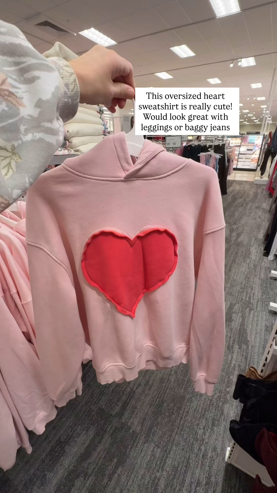 Target oversized hooded heart sweatshirt
Isn’t it cute?!!

#LTKSeasonal #LTKFindsUnder50 #LTKFindsUnder100