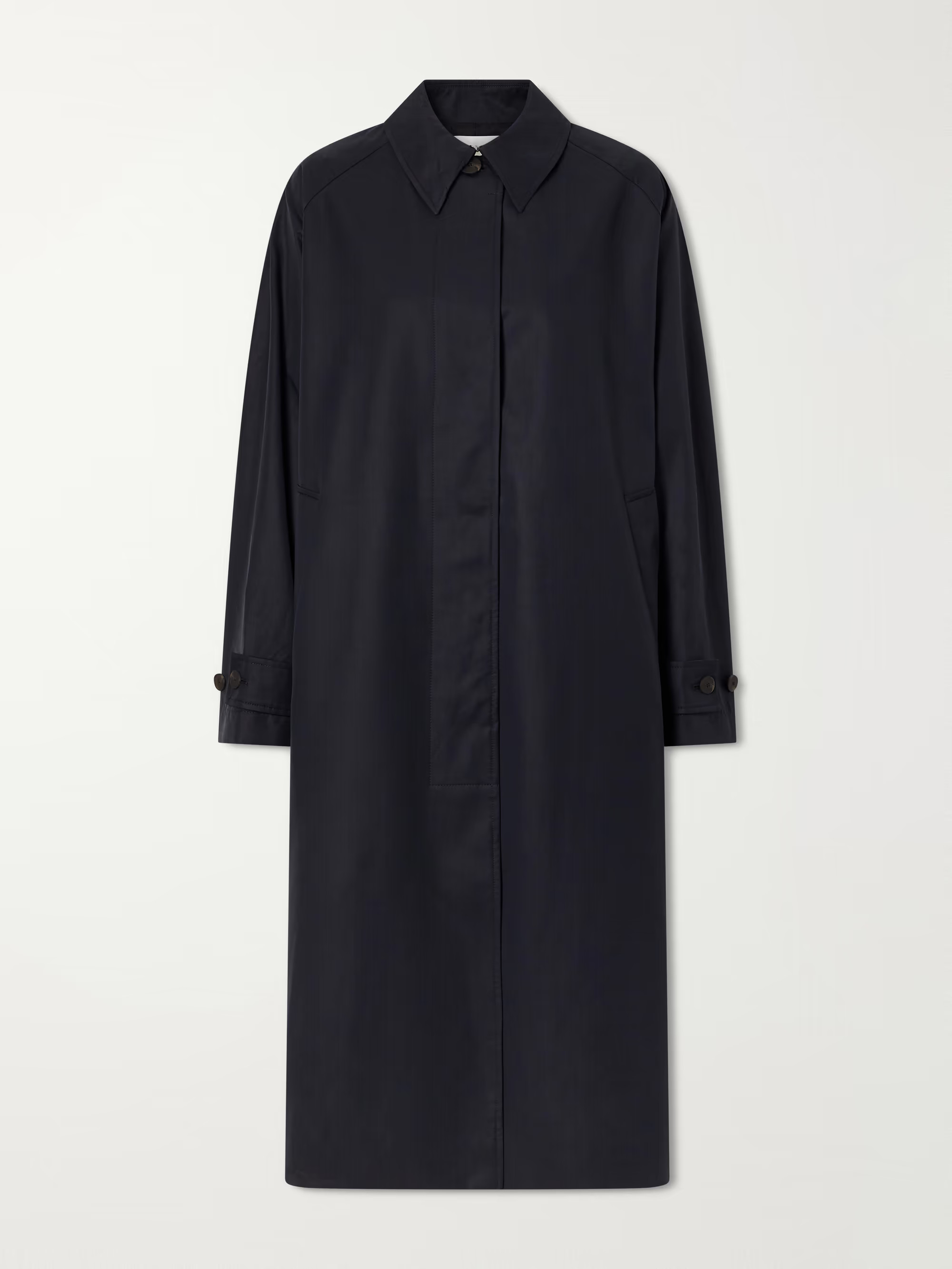 Studio Nicholson - Holin Cotton-blend Trench Coat - Navy | NET-A-PORTER (UK & EU)