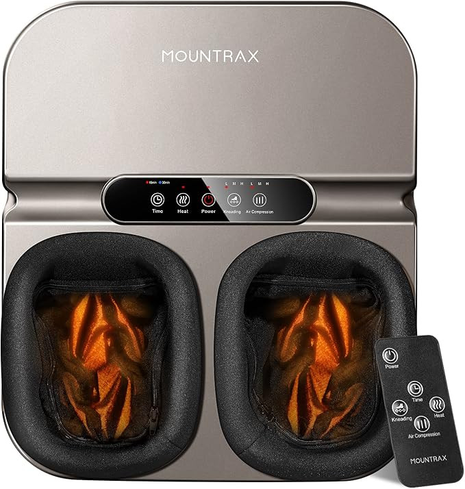 Amazon.com: MOUNTRAX Foot Massager Machine with Heat, Gifts for Women Men, Shiatsu Foot Massager ... | Amazon (US)