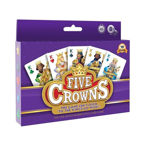 PlayMonster Five Crowns — The Game Isn't Over Until the Kings Go Wild! — 5 Suited Rummy-Style Card Game — For Ages 8+ | Amazon (US)
