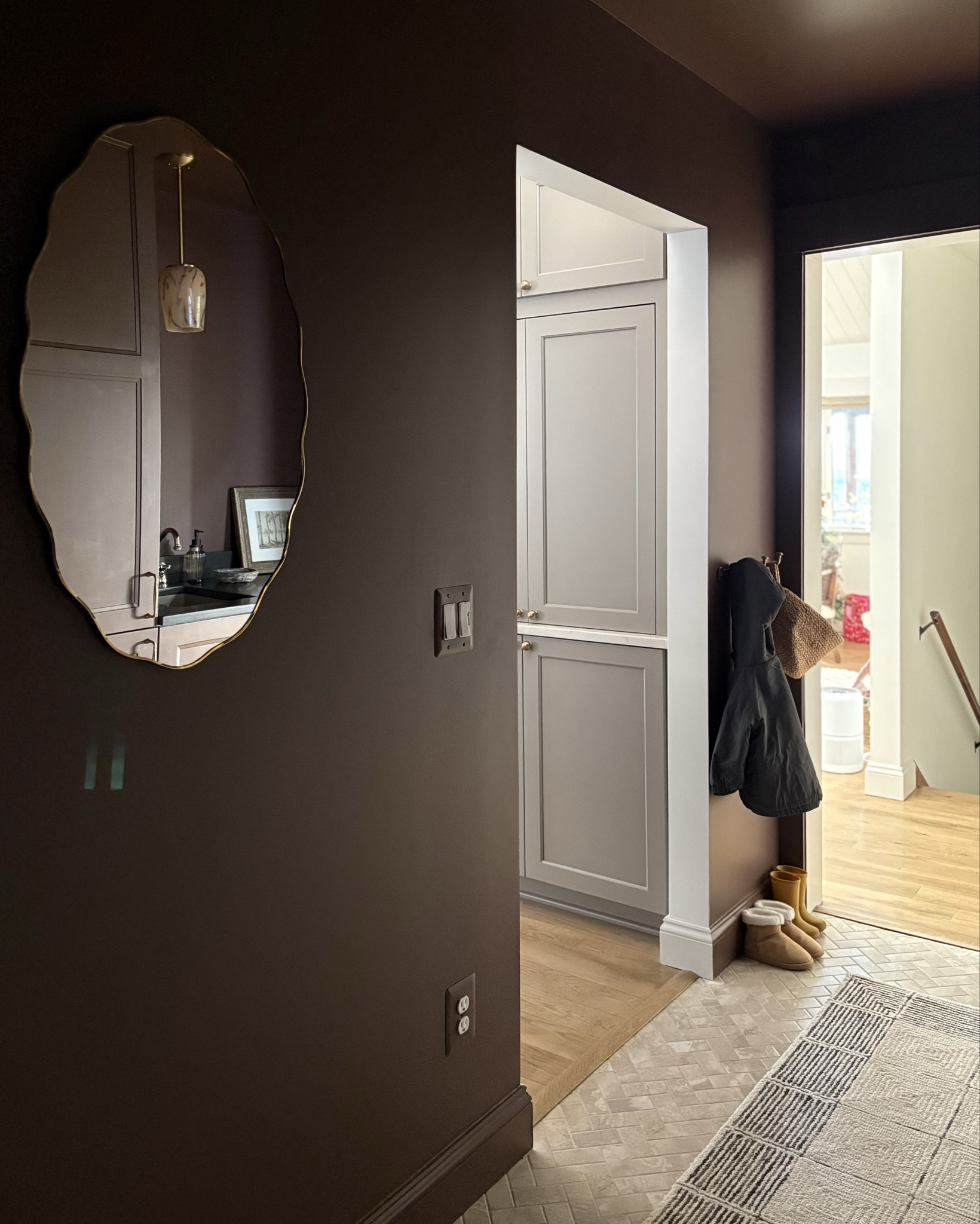 A little peek at our #laundryroom reno. I’ll be sharing a full blog post soon with all the sources, but for now, it’s fun to see this little workhorse room take shape! 

#laundry #DIY #moody #homedecor #homestyle 

#LTKhome #LTKfamily