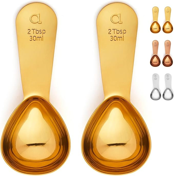 Apace Living Coffee Scoop (Set of 2) - 2 Tablespoon (2 Tbsp / 1/8 Cup / 1 oz) - The Best Stainles... | Amazon (US)