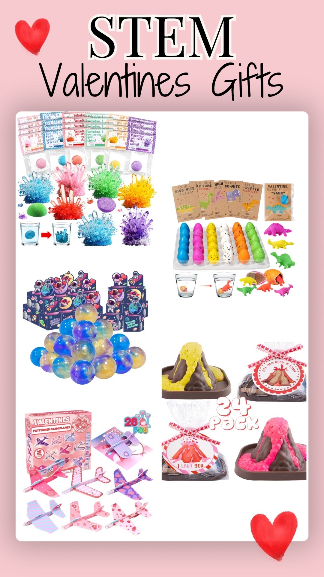 STEM Valentines gifts for kids to bring to school, these are some great non-candy valentines that kids will actually like! 

#LTKSeasonal