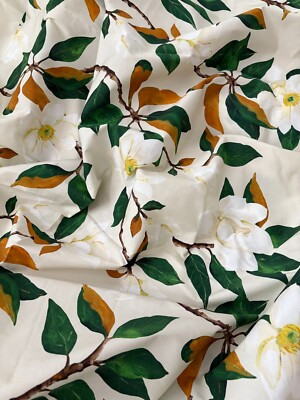 Oscar de La Renta Deadstock Fabric Magnolia Cream Cotton Poplin  | eBay | eBay US