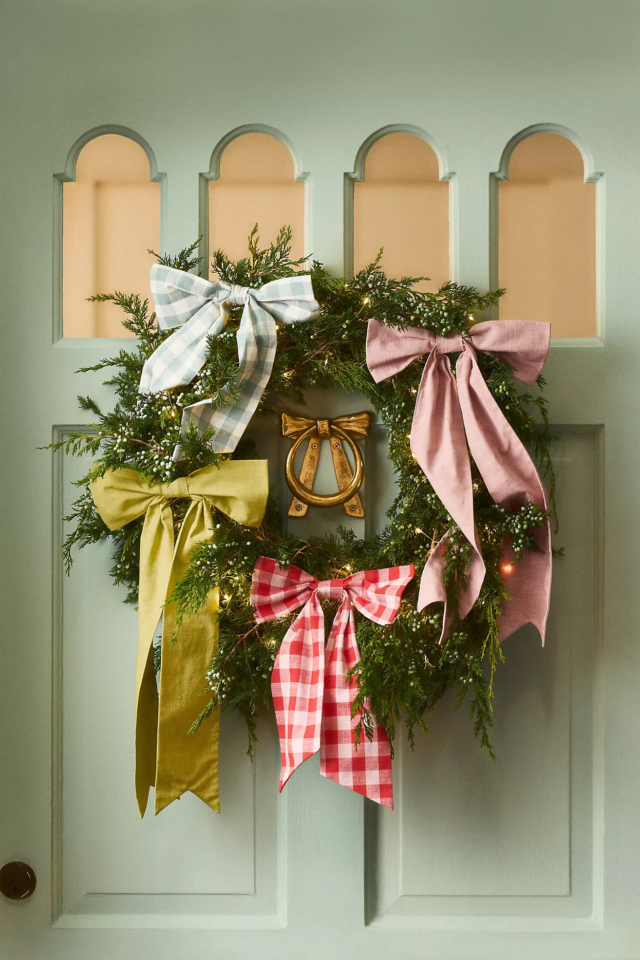 Gingham Bow Ornament | Anthropologie (US)