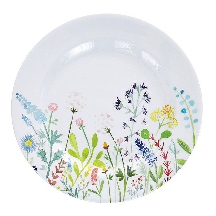 Wildflower Melamine Accent Plate Outdoor Dinnerware Set of 4 | Ballard Designs, Inc.