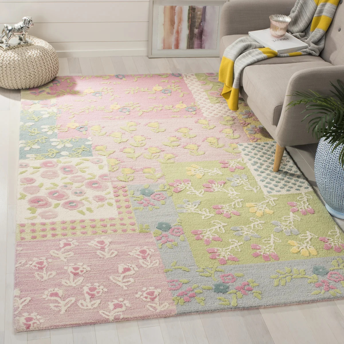 Gosselin Hand Tufted 80% Wool And 20% Cotton Rug | Wayfair North America