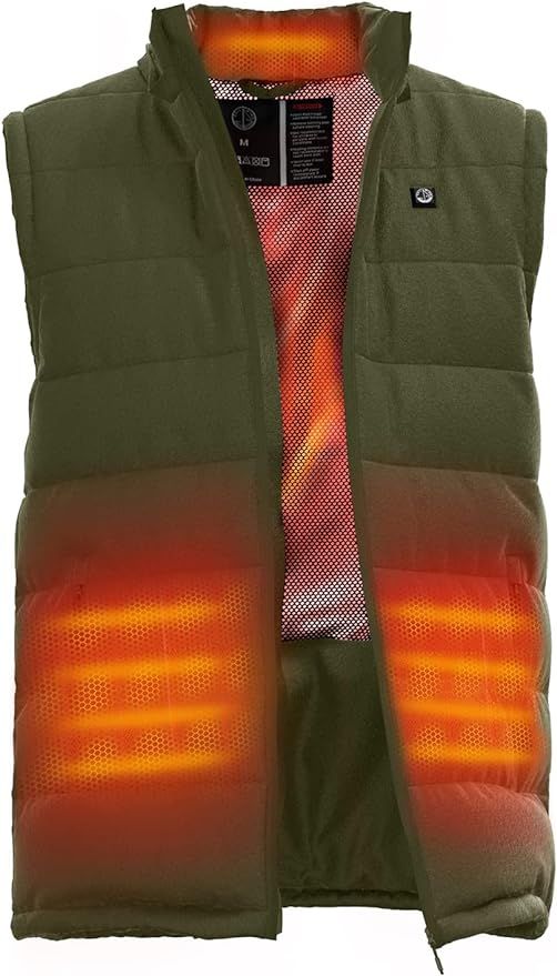 Sailwind Men's Lightweight Heated Vest Smart Electric Rechargeable Jacket With Removable Hood (Ba... | Amazon (US)