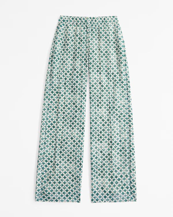 Crinkle Textured Pull-On Pant | Abercrombie & Fitch (US)