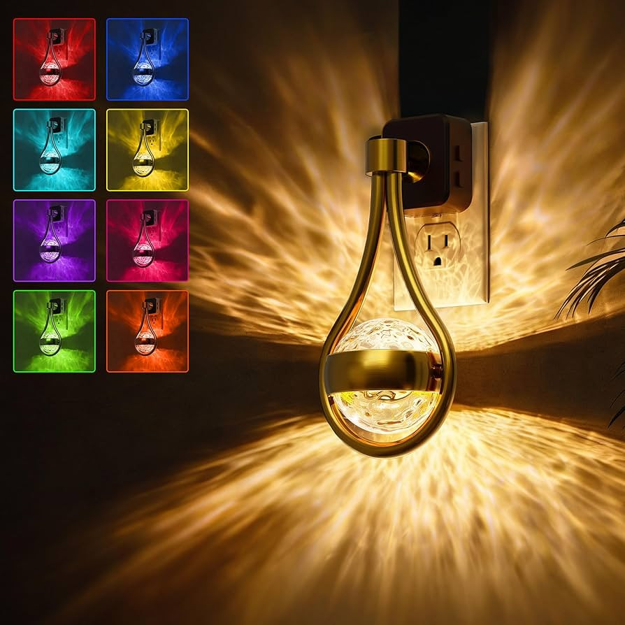 L LOHAS LED Night Lights Plug Into Wall: Star Projector RGB Night Light with 10 Color Change, Dus... | Amazon (US)