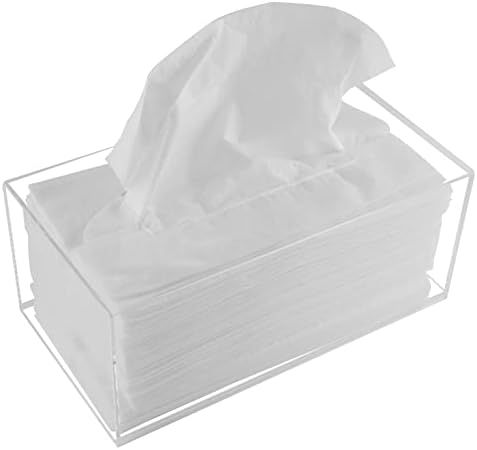 Acrylic Tissue Box Holder, Clear Tissue Box Dispenser for Facial Tissue, Napkins, Dryer Sheets. P... | Amazon (US)