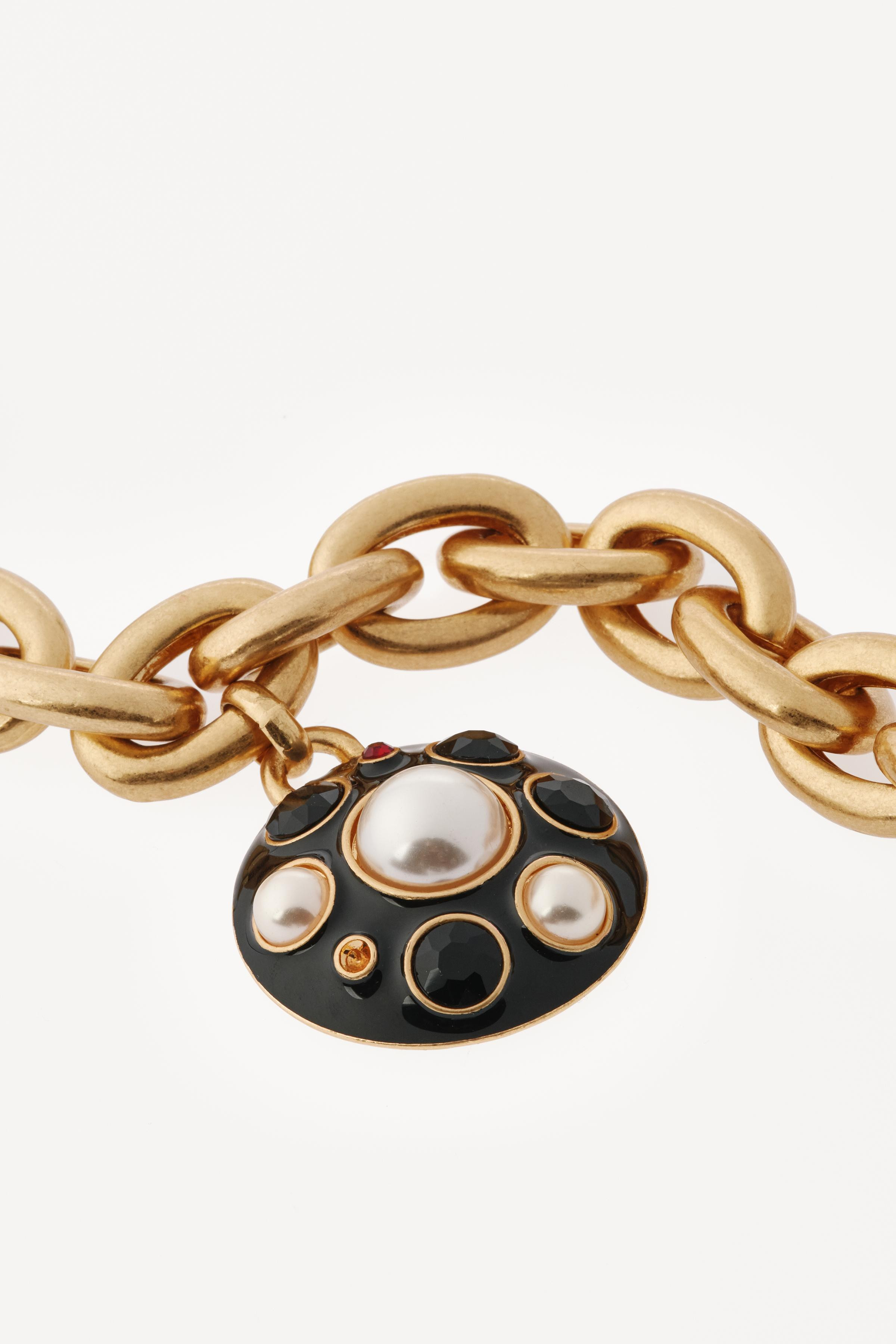 WILLY CHAVARRIA X ZARA PEARL JEWELED MAXI LINK NECKLACE | Zara US