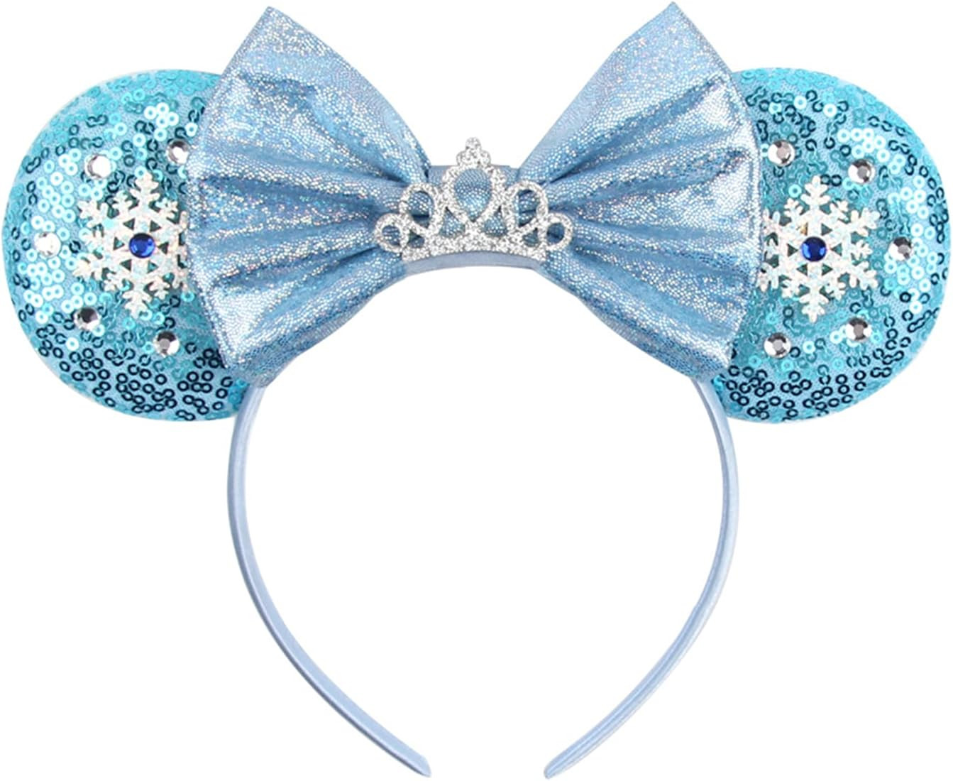 MADO Glitter Princess Mouse Ears Headband with Park Ears, Dress-up Hair Accessory for Women and G... | Amazon (US)