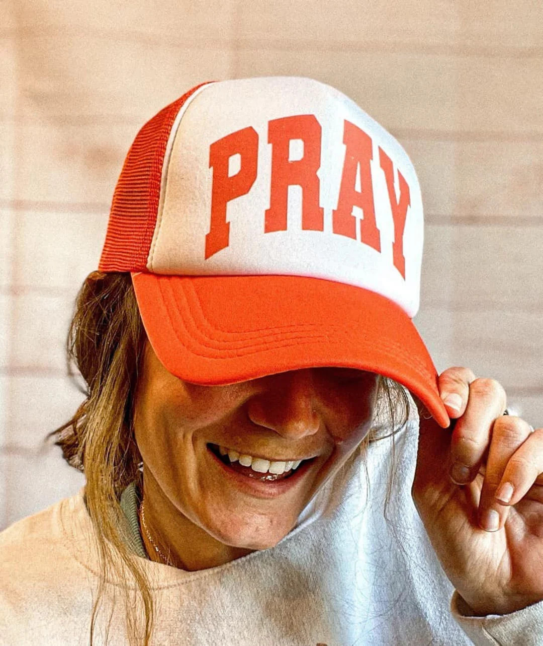 Christian Foam Trucker Hat, PRAY Trucker Hat, Foam Mesh Cap, Jesus Trucker Hat, Trucker Hat, Chri... | Etsy (US)