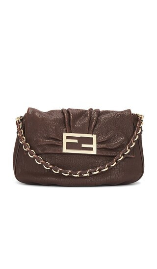 Fendi Chain Shoulder Bag in Brown | Revolve Clothing (Global)
