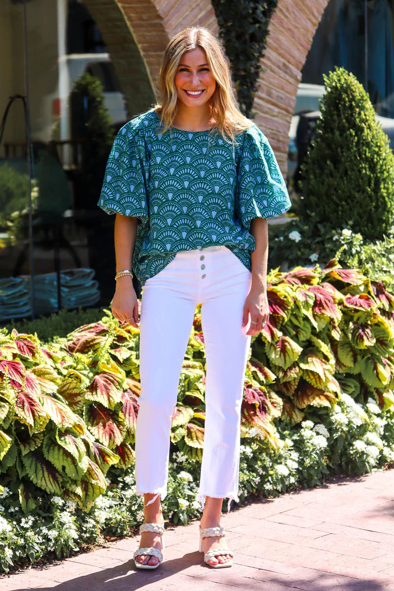 The Norah Balloon Sleeve Top | J.Marie