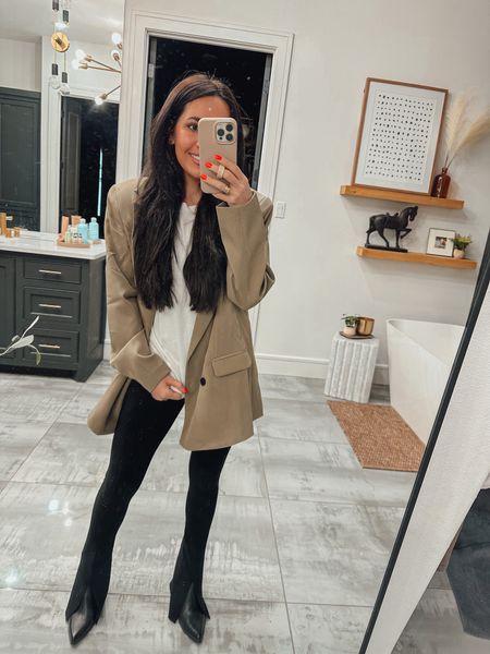 Work OOTD - workwear - work outfit idea - outfit inspo for work - blazer outfit - work meetings 

Size up in the top

#LTKworkwear #LTKstyletip #LTKfit