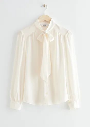 Neck Tie Silk Blouse | & Other Stories US