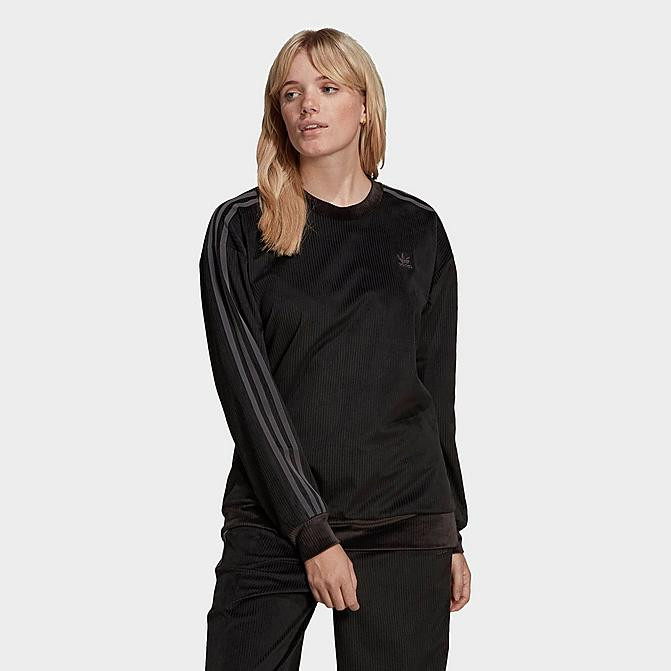 Women's adidas Originals Velvet Corduroy Crew Sweatshirt | JD Sports (US)