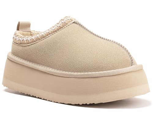 Uggs Tasman Tazz Slippers for Women Platform Uggs Tasman Uggs Slippers Mini boots Genuine Suede Fuzzy Uggs Tazz Sneakers for Women | Amazon (US)