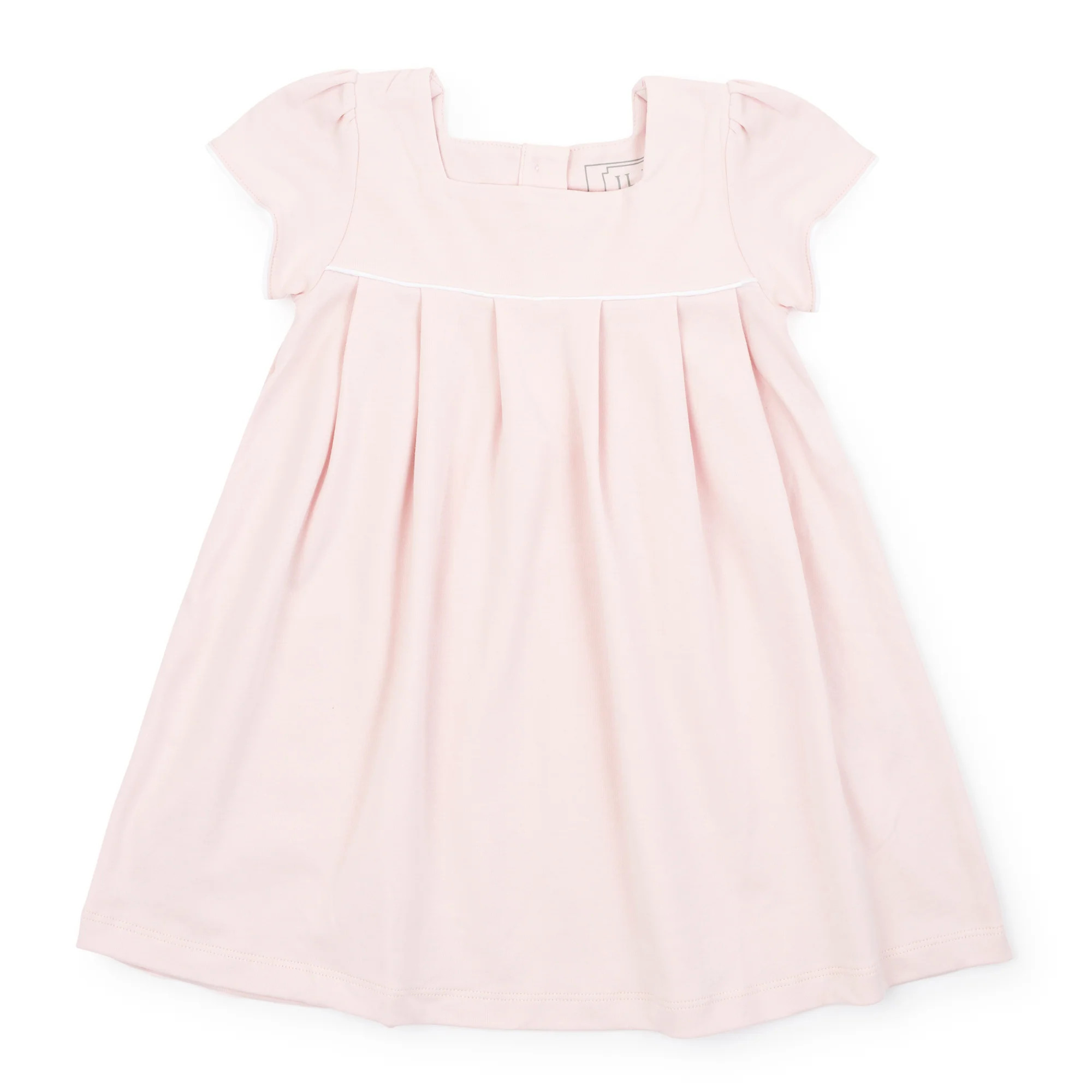 Lizzy Girls' Pima Cotton Dress - Light Pink | Lila and Hayes